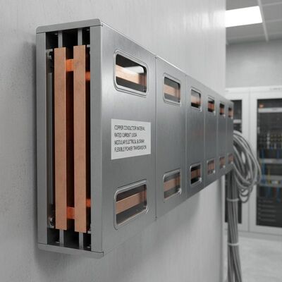 comprar Material de conductor de cobre Carril eléctrico de corriente nominal 1000A Carril eléctrico modular para transmisión de energía flexible online manufacture
