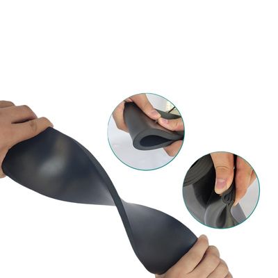 Flame Retardant Silicone Foam with Volume Resistivity ≥1.0x1015 Q-cm, Tensile Strength 5-10 MPa, and Compression Set Less Than 10%