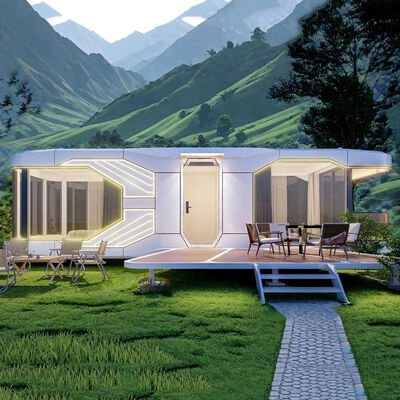 Portable Villas Prefab Capsule Homes Modern Luxury Strong Durability Modular Prefabricated Space Capsule House Container