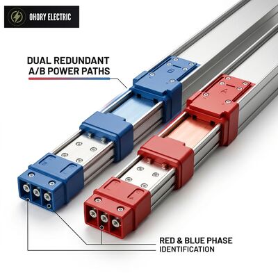 Dual Path A/B Redundant Busway System 1250A-4000A Physical Isolation for 2N Data Center Power Distribution